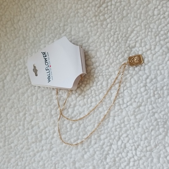 Wallflower Jewelry - Wallflower Gold Pendant Necklace Sun Moon Boho Hippie Celestial